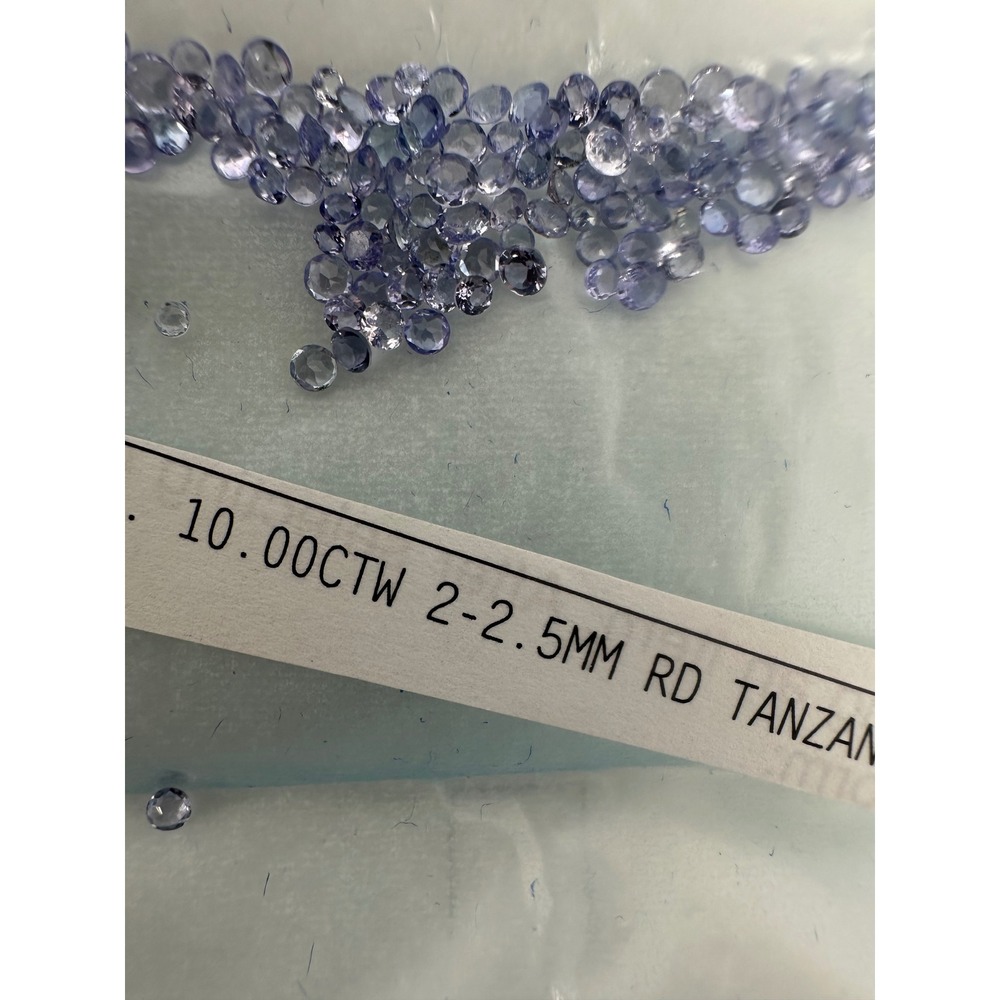 Natural Tanzanite Loose Gems Parcel 10.36+ CTWRound Square Marquise Mixed Cut
